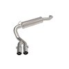 Afe Stainless Steel, With Muffler, 3.5 Inch Pipe Diameter, Single Exhaust With Dual Exits, Side Exit 49-42082-P